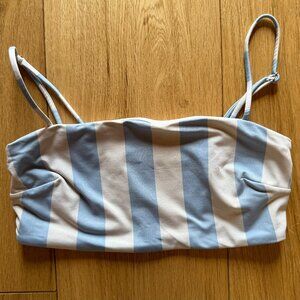 Cute striped bandeau bikini top, 4